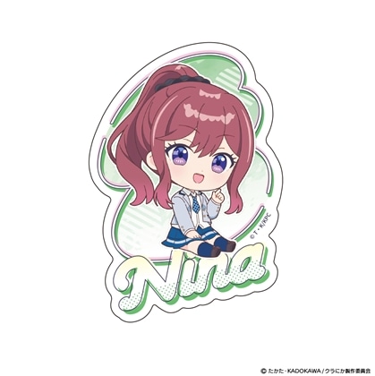 クラスで2番目に可愛い女の子と友だちになった ダイカットステッカー ミニキャラ 新田新奈