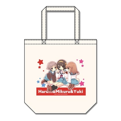 涼宮ハルヒシリーズ キャンバストートバッグ ハルヒ＆みくる＆有希
