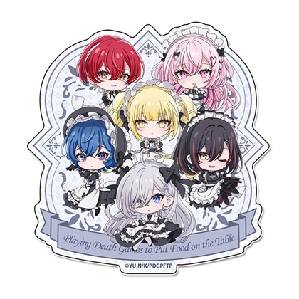 死亡遊戯で飯を食う。 ぷちちょこマグネットステッカー