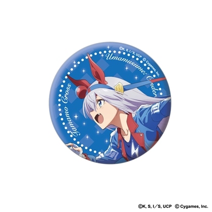 ウマ娘 シンデレラグレイ 75mmオーロラ缶バッジ タマモクロス: グッズ