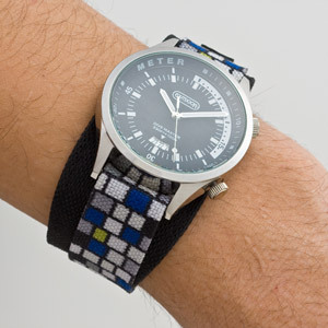 OUTDOOR PRODUCTS ナイロンベルトウォッチモザイクグレー