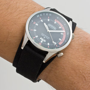 OUTDOOR PRODUCTS ナイロンベルトウォッチブラック