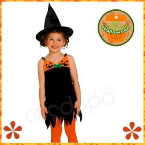 【ハロウィン 期間限定】ジグザグパンプキンガール120