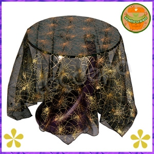 【ハロウィン 期間限定】ディスプレイシート　スパイダーゴールド