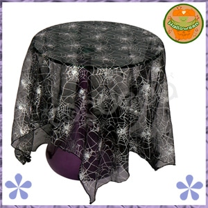 【ハロウィン 期間限定】ディスプレイシート　スパイダーシルバー