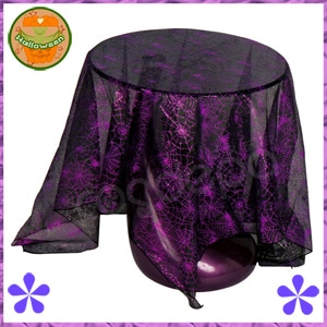 【ハロウィン 期間限定】ディスプレイシート　スパイダーパープル