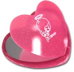 「ビーズログTV 恋愛番長」特製グッズ ラメ入りハートミラー