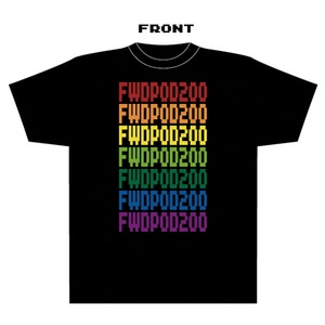 ファミ通WAVE Tシャツ:200th rainbowブラック/Lサイズ