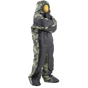 ヒューマノイドスリーピングバッグ　ヌクヌクシリーズブラック×グリーン