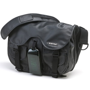 X-STYLE MESSENGER BAG+HARDCASE SET ブラック(メッセンジャー) ×スモークグレー(ケース)