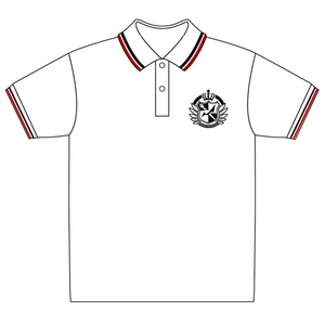 スーパーダンガンロンパ2 希望ヶ峰学園ポロシャツWHITE×RED×BLACK Mサイズ