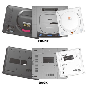 実物大「セガ ハード」クリアファイル 3台セット【セガストア2012年末大感謝祭】