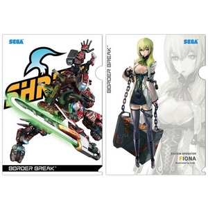 「ボーダーブレイク」フィオナ&BRクリアファイル2枚セット【セガストア2012年末大感謝祭】
