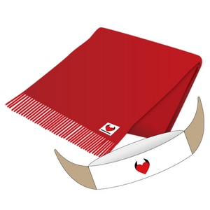 「ボーダーブレイク」牛マンマフラー(量産Ver.)期間限定 角っぽいもの 付き【セガストア2012年末大感謝祭】