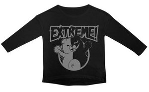 ダンガンロンパ The Animation モノクマEXTREMEドロップショルダーBLACK-GIRL's FREE