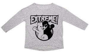 ダンガンロンパ The Animation モノクマEXTREMEドロップショルダーHEATHER GRAY-GIRL's FREE