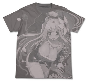 甘皇后(illust津路参汰)Tシャツ 三国志大戦トレーディングカードゲームMEDIUM GRAY-L