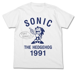 ソニック・ザ・ヘッジホッグ ソニック1991TシャツWHITE-L