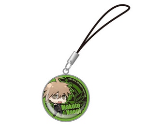 ダンガンロンパThe Animation コウブツヤ クリスタルドームストラップ ちみキャラ苗木誠