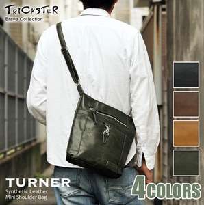 コンパクトショルダーバッグ TRICKSTER TURNER(ターナー)ダークブラウン