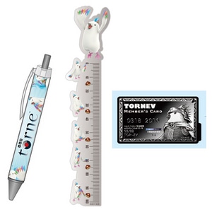 トルネフ グッズセット（ボールペン+ダイカット定規+ドレスステッカー）ブラック