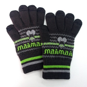 maimaiプレミアム スマホ手袋 ネイビーなグリーン　～おっきいサイズ～