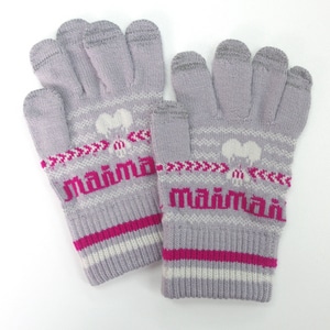 maimaiプレミアム スマホ手袋 グレイなモモイロ　～ちゅうくらいサイズ～