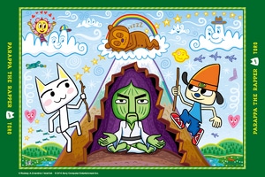 コラボイラストタオル 【パラッパラッパーといっしょ】マウンテンver.「プレイステーション(R)といっしょ」