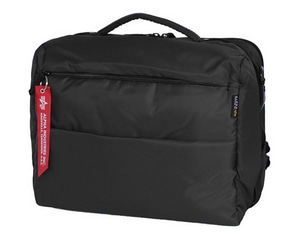 ALPHA INDUSTRIES INC. 210D高密度ナイロン 多機能3wayビジネスバッグブラック