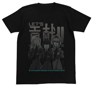 フリーダムウォーズ 貢献Girls：超貢献促進TシャツBLACK-L