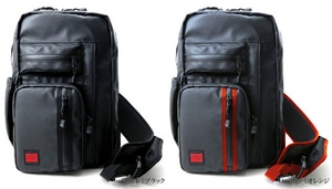 NOMADIC ターポリン2 チェストベルト付きワンショルダー TN-03ブラック×オレンジ