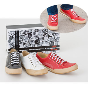 RUSS-K トゥスプリングスニーカー RK2001レッド（27.0cm）