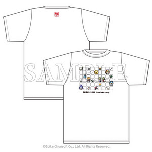 風来のシレン　ドット柄Tシャツ(白地)S