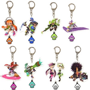 スプラトゥーン イカす ラバーつき アクリルキーホルダー 8種セット