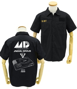 メガドライブ ワッペンベースワークシャツBLACK L