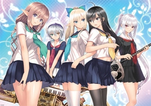 シャイニング・ヒロインズ　B2サイズクリアポスター「オンステージ！」【TGS2015グッズ】