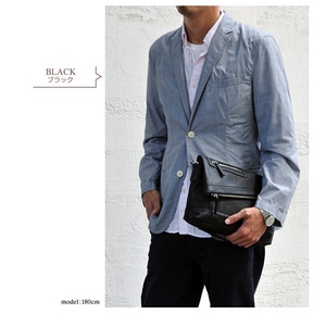 TRICKSTER Brave Collection PARKER 2wayクラッチショルダーバッグブラック