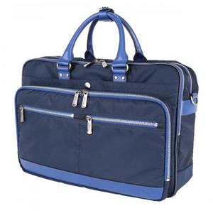 STARTTS 日本製×本革 3WAYセットアップブリーフ LG-03(生地)ネイビー×(革)ブルー