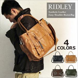 2WAYショルダーボストンバッグ TRICKSTER Brave Collection　RIDLEYキャメル