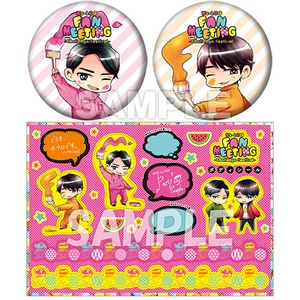 ビズ生ボディシール&缶バッジ2個セット