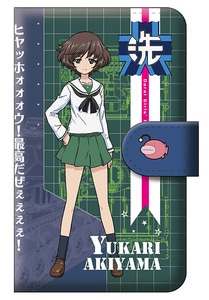 「みんながいますから・・・」作戦 秋山 優花里 手帳型スマホケース M『ガールズ＆パンツァー　劇場版』【完全受注生産・専売商品】