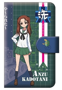 「みんながいますから・・・」作戦 角谷 杏 手帳型スマホケース M『ガールズ＆パンツァー　劇場版』【完全受注生産・専売商品】