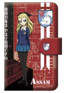 「みんながいますから・・・」作戦 アッサム 手帳型スマホケース M『ガールズ＆パンツァー　劇場版』【完全受注生産・専売商品】