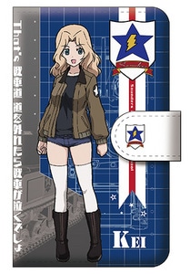 「みんながいますから・・・」作戦 ケイ 手帳型スマホケース M『ガールズ＆パンツァー　劇場版』【完全受注生産・専売商品】