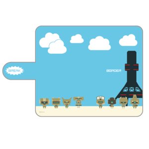 【ボーダーブレイク】手帳型スマホケースでふぉるめBRVer.M