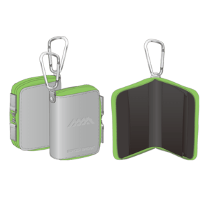 【ボーダーブレイク】コイン&ICカードケース　グレイ&グリーン