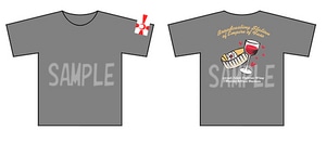 「ブレイブウィッチーズ 扶桑皇国チャンネル」オリジナルTシャツMサイズ 色：グレー