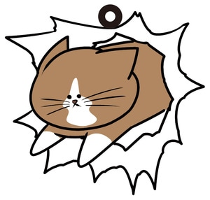 猫のぽんたラバーストラップC バリィ