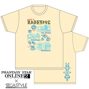 SEGASTYLE『PSO2』ナベリウスゆるグラTシャツ ナチュラルLサイズ ※2025年11月中旬出荷分