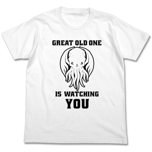 GREAT OLD ONE IS WATCHING YOU Tシャツ / L / WHITE
